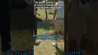 How NOT to Determine the Nearest Point of Complete Relief  Golf Rules Explained [upl. by Ybreh817]