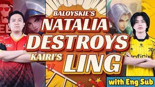 WITH ENGSUB BALOYSKIE’S NATALIA DESTROYS KAIRI’S LING  FNOC ID VS GEEK FAM ID  GAME ANALYSIS [upl. by Itsud]