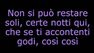 Certe notti  Ligabue TESTO LYRICS [upl. by Clover848]