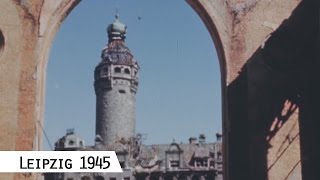 Leipzig in April 1945 in color and HD [upl. by Noseaj64]