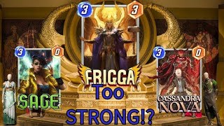 Play Marvel Snap Frigga  NEgative  sage deck [upl. by Enyawd]