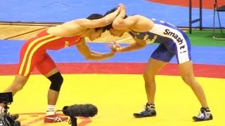 Wrestling 湯元健一 × 前田翔吾 60㎏ 2012407 [upl. by Nitsew924]