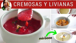 SOPAS 5 cremas de verduras para todos los días [upl. by Cho]