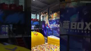 Jumping in trampoline🤩 remix love music dj song amazing trending trampoline shortsviral [upl. by Shishko]