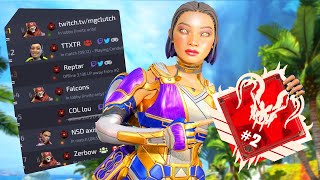 اول لاعب عربي يوصل توب بالبي سي رانك  😍ضد ستريمر APEX LEGENDS [upl. by Allimac]