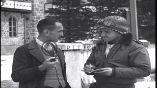 German Pastor Martin Niemoller is interviewed by Army correspondent HD Stock Footage [upl. by Lachance]