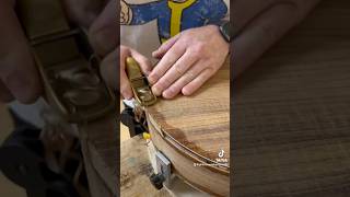 Celtic Mandola build part 25  back bindings luthier mandola woodworking blackwood [upl. by Aikem]