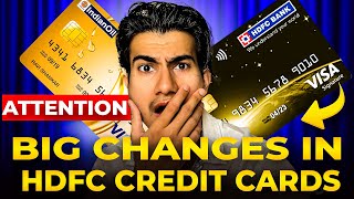 HDFC Bank Credit Cards Huge Changes Announced  HDFC Credit Card Charges 2024 [upl. by Routh331]