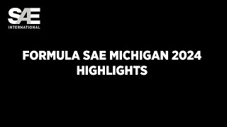 Formula SAE Michigan 2024 Highlights [upl. by Mhoj]