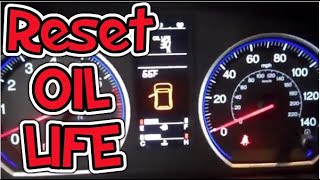 2007  2012 Reset Oil Life Indicator  Honda [upl. by Brooking]