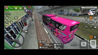 bussid obb part 2 bus black pink jb 5 [upl. by Nowtna]