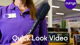 REVAMP Progloss DeepForm Hair Straightening Brush  Quick Look [upl. by Rotberg]