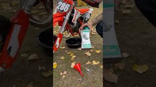 How to Change OilClutch Oil on KTM 50SX 2023 KTM 50sx [upl. by Hodgkinson]