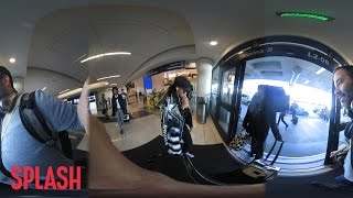 Janelle Monae YouTube 360 VR 4K At LAX  Splash News TV [upl. by Nasah]