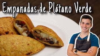 Empanadas De Plátano Verde  Cocina recetas comida Cubana  receta Tostones rellenos  Cuban recipes [upl. by Eocsor13]