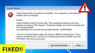 How To Fix quotSystem Restore Did Not Complete Successfullyquot Error on Windows [upl. by Sension254]