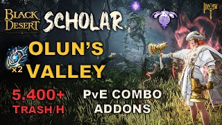 ⚒️ BDO  Scholar is Excellent for Oluns Valley Dehkia 5400 Per Hour Lv2 Only  Combo amp Addons [upl. by Noseaj]