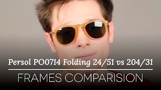 Persol PO0714 Folding 2451 vs 20431 Sunglasses Review [upl. by Baldwin]