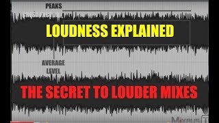 Loudness is not in Mastering Is all about the MIX The Secret to Louder Mixes Crest Factor [upl. by Pellet]