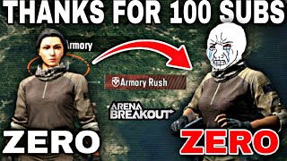 EXTREME FUNNY MOMENTS 😂 in ARMORY RUSH  ARENA BREAKOUT 100 SUBS SPECIAL [upl. by Emyaj]