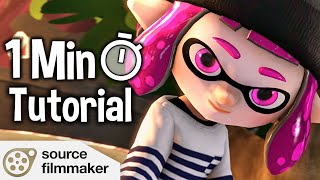 How to Make a Splatoon Poster in SFM in 1 Minute Shorts [upl. by Onairot210]