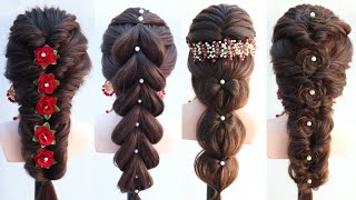 6 different ponytail hairstyle for wedding gown dress [upl. by Nilauqcaj765]