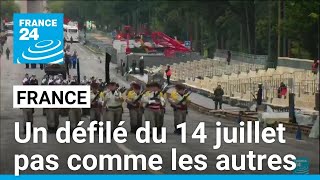 France  un défilé du 14 juillet pas sur les ChampsÉlysées mais avec la flamme olympique [upl. by Yort]