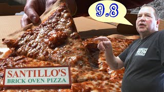 Santillos Brick Oven PIZZA Review Best in New Jersey [upl. by Brenk]