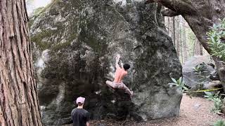 Pugilist v9 Ahwahnee Boulders Yosemite Bouldering [upl. by Aldas]