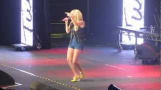 Tulisa ft Tyga  live it up  radio city live 21712 [upl. by Anialam]