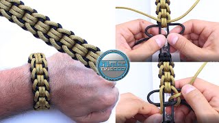 How to Make a Paracord Bracelet Tarantula Bar Paracord Knot Tutorial DIY [upl. by Territus785]