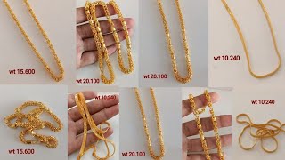 latest gold mens chain designs with weight and price  new Holo chain designs with price [upl. by Cadmann]