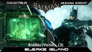 Batman Arkham Knight Riddler Victims Bleake Island [upl. by Martha]