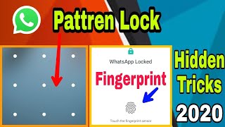 How To Use Lock Fingerprint and Pattern Lock In WhatsApp  WhatsApp Par Fingerprint and Pattern [upl. by Hadwin]