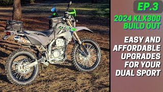 Turning the 2024 Kawasaki KLX300 into a Proper Dual Sport EP3 [upl. by Uos]