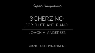 Scherzino by Joachim Andersen  Piano Accompaniment [upl. by Katey]