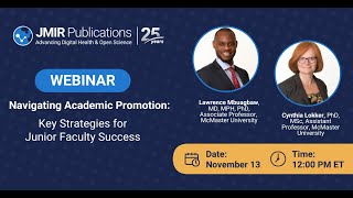 Webinar Navigating Academic Promotion  Key Strategies for Junior Faculty Success [upl. by Yar]