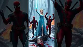 Elsa Frozen Spiderman amp Deadpool Vs Monsters Godzilla Pennywise Thanos [upl. by Ecinej341]