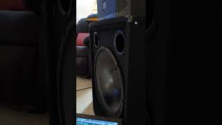 2 DJPA mixer setup with passive midhigh speakers amp 1 MCM custom audio 99 18quot subwoofer [upl. by Ilowell]