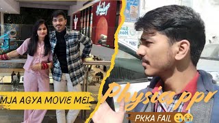 Bhabhi 💙 ke sath movie 🎥 dekhne agye physics paper vlog boardexam vlog examvlog [upl. by Oinotnaocram]