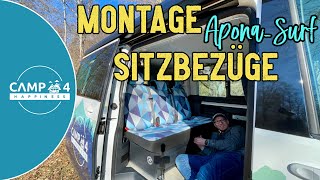 Montage AponaSurf Sitzbezüge Anleitung für den VW Bulli T61 inkl 3er Sitzbank [upl. by Leyes]