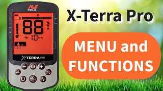 Minelab XTerra Pro Menu and Functions [upl. by Uhn]