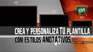 ✍ 🎨 Crea y Personaliza TUS Plantillas de AutoCAD con Estilos Anotativos [upl. by Yadsendew]