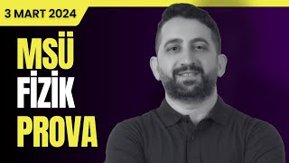 MSÜ 2024 Fizik Provası  Sınavda Gelebilir 📢 vipfizik [upl. by Ahtanoj21]