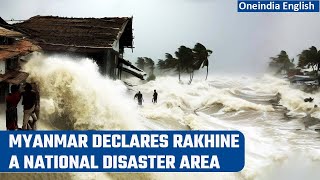 Cyclone Mocha Storm ravages Myanmar Rakhine state declared a disaster area  Oneindia News [upl. by Atkinson956]