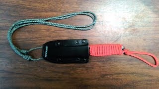 HOMEMADE WEAPONS HOW TO friction sheath for neck knife PVC [upl. by Blasien]