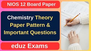 nios 12th chemistry question papernios 12 chemistry important questionsnios 12 chemistry previous [upl. by Enelrad212]