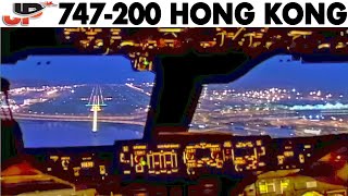 Fantastic 747 Dawn Approach into Hong Kong 2005 [upl. by Schaeffer]