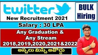 Twitter Off Campus Drive  Work from Home jobs 2021 in Telugu  twitter jobs 2021  V the Techee [upl. by Mcnally587]