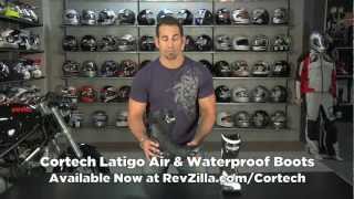 Cortech Latigo Waterproof amp Air Boots Review at RevZillacom [upl. by Hannala216]